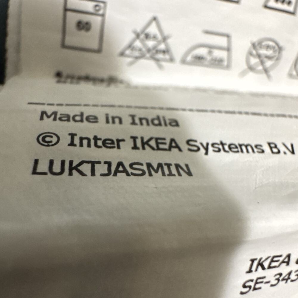Ikea LUKTJASMIN King Duvet cover and pillow Shams Teal $ 1,600 New - EUC steal - Picture 4 of 10